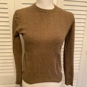 Bloomingdale’s Sutton Place Cashmere Cable Sweater small